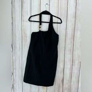 Chic One Shoulder Black Dress